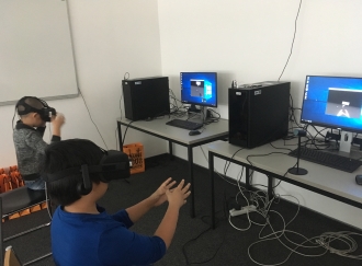 Workshop im Virtual Reality Lab der FH Technikum Wien