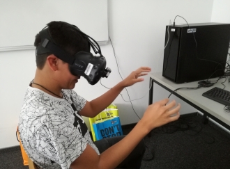 Workshop im Virtual Reality Lab der FH Technikum Wien 2