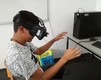 Workshop im Virtual Reality Lab der FH Technikum Wien 2